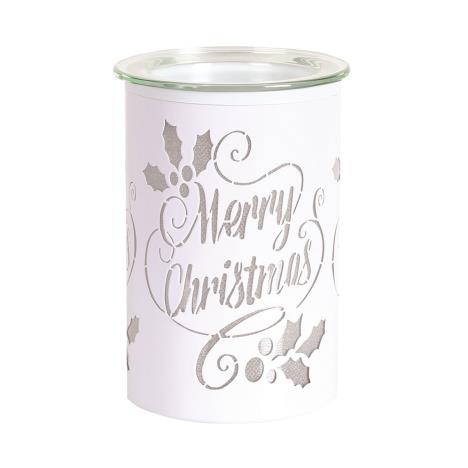 Aroma White Merry Christmas Electric Wax Melt Warmer